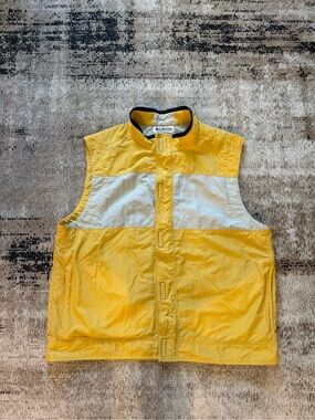 Columbia Yellow Lightweight Windbreaker Vest